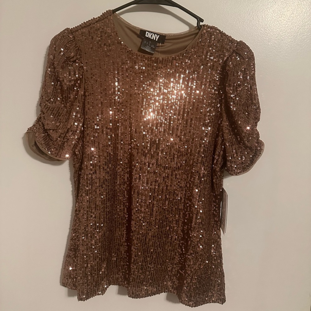 DKNY Sequin Top